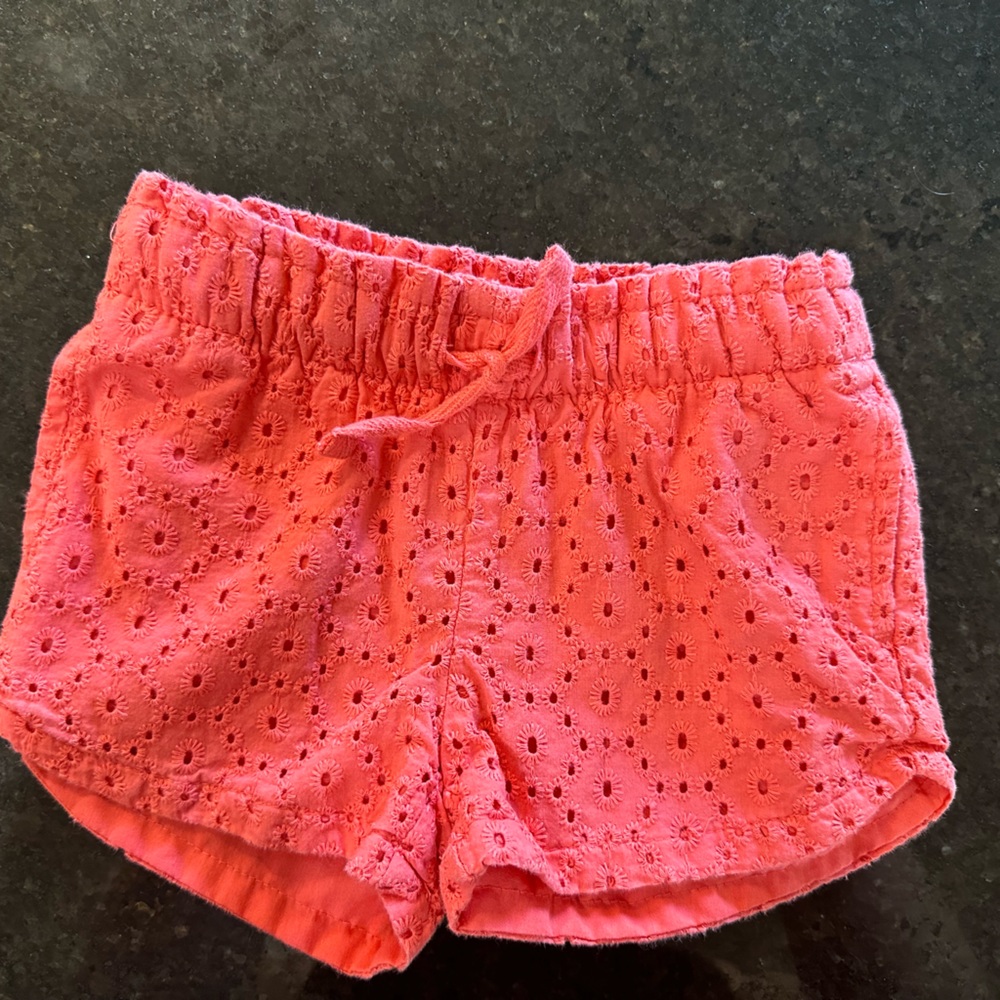 Cat & jack crochet coral shorts size 18 months